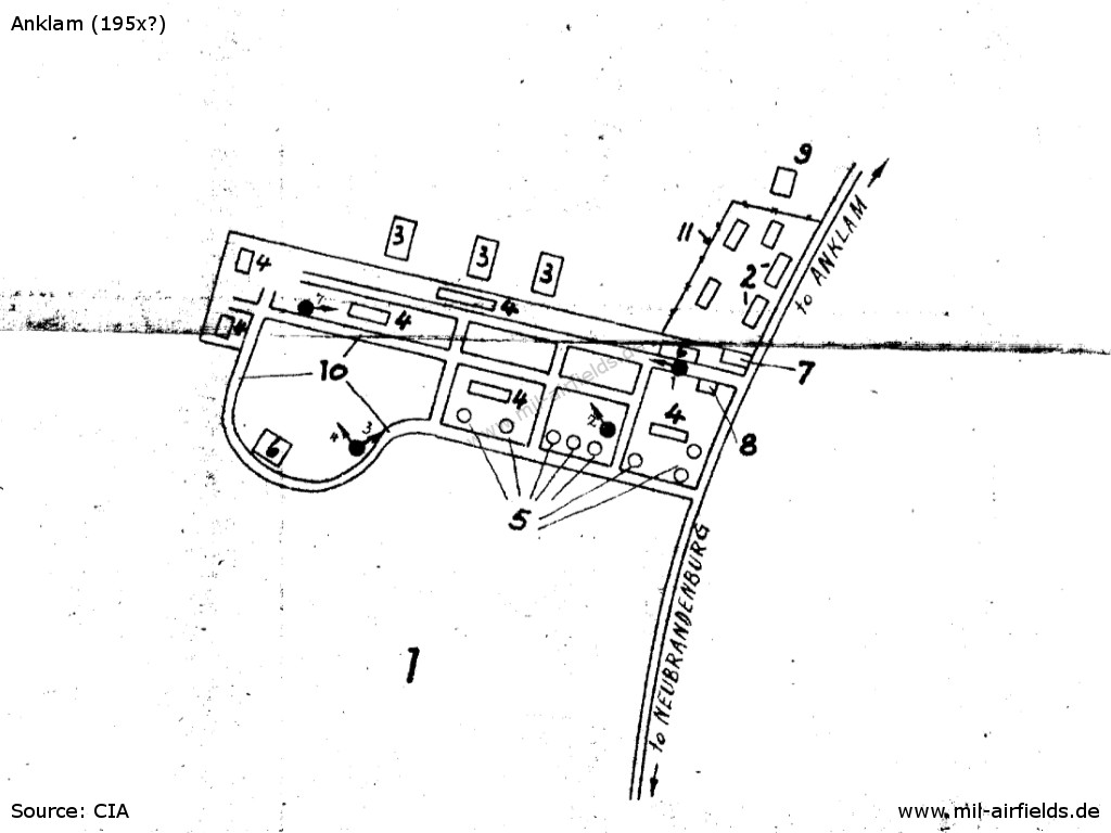 Anklam airfield, East Germany