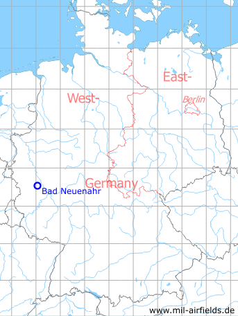 Map with location of Bad Neuenahr Gelsdorf Highway Strip, Germany