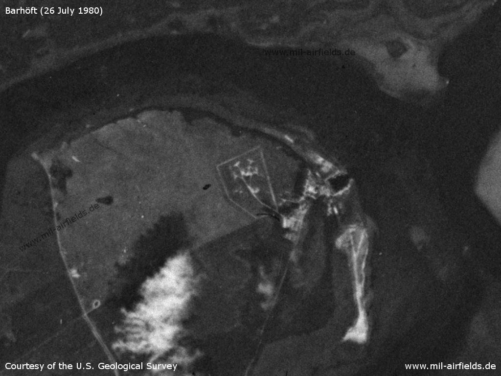 Barhöft SAM site, East Germany, on a US satellite image 1980