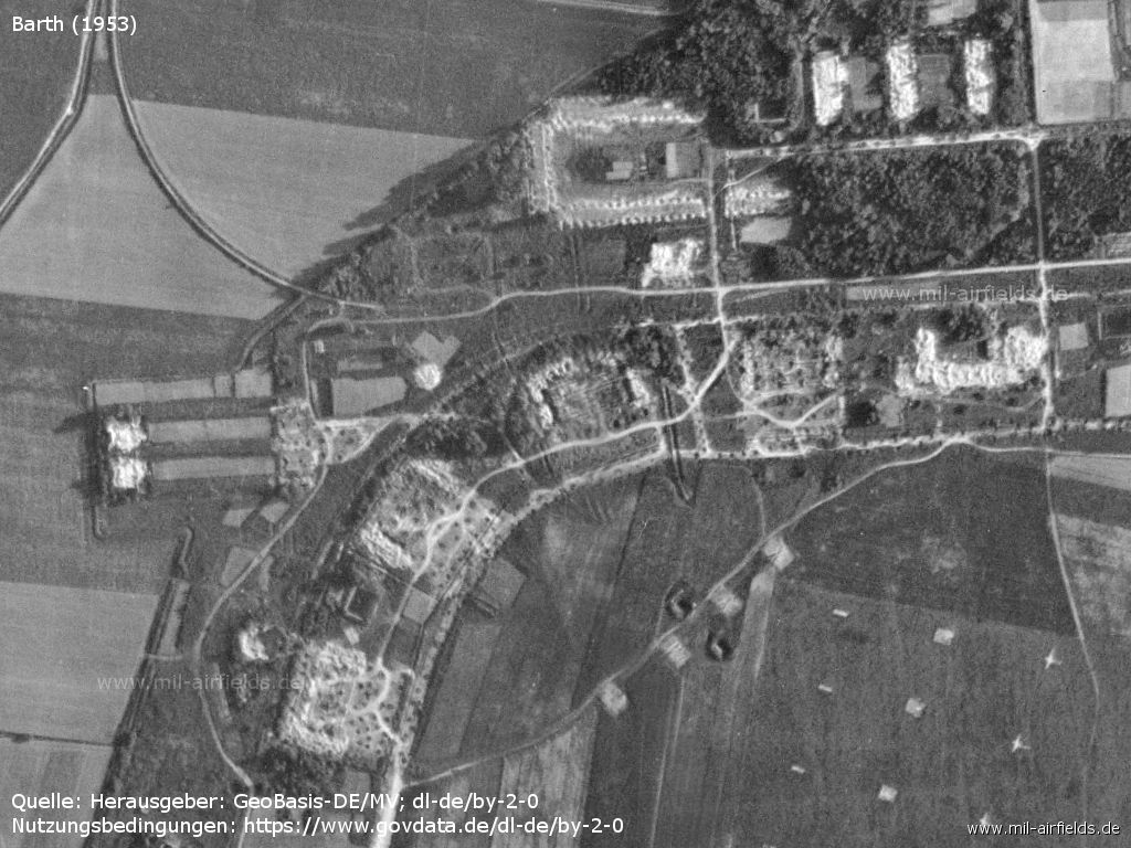 Aircraft hangars, Barth, Germany