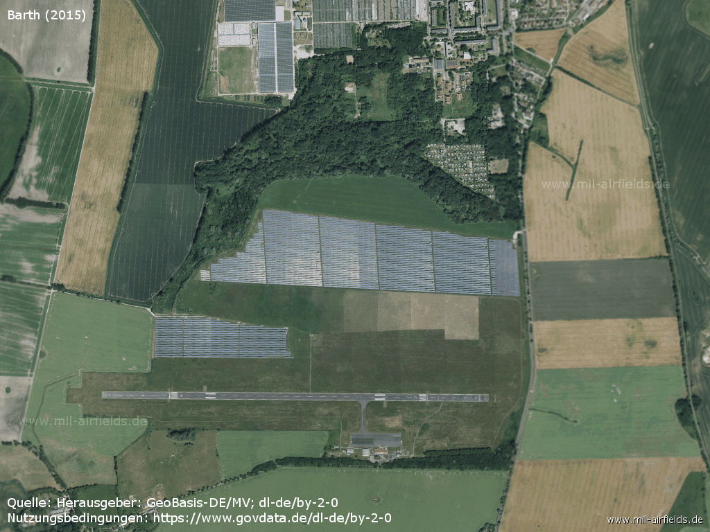 Aerial image Stralsund-Barth Airport, Germany 2015