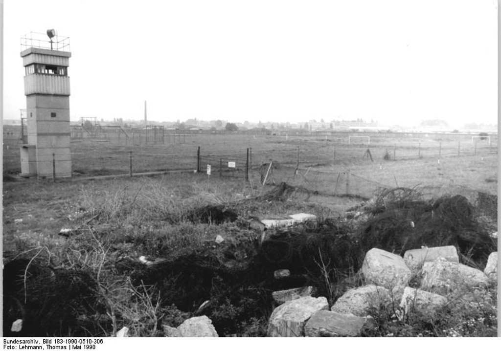 The area of the former airfield in May 1990