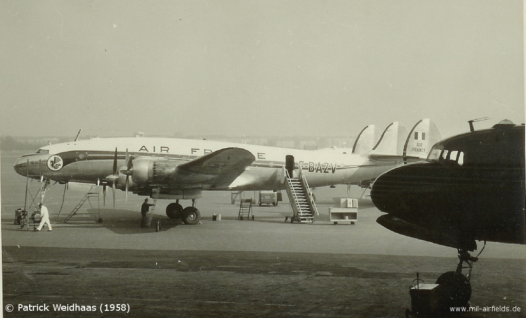 Lockheed L-749A Constellation F-BAZV der Air France in Berlin-Tempelhof