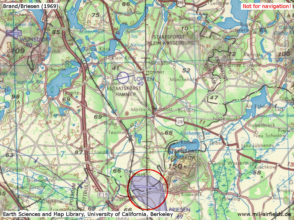 Map with Brand Air Base 1969