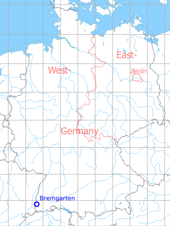 Karte mit Lage Fliegerhorst Bremgarten