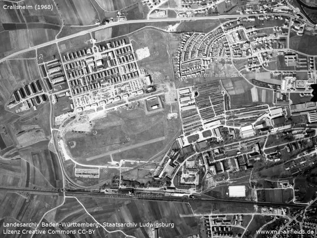 Crailsheim Air Base aerial image 1968