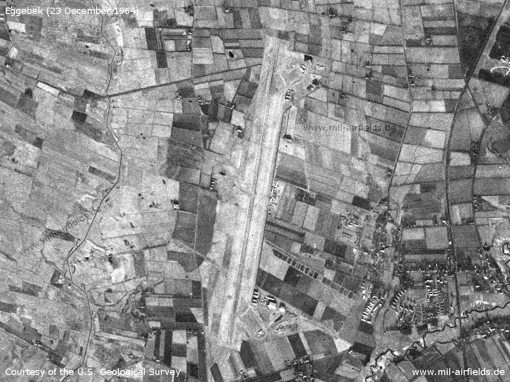 Eggebek Air Base, Germany, on a US satellite image 1964