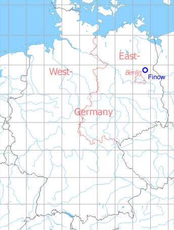 Karte mit Lage Flugplatz Finow