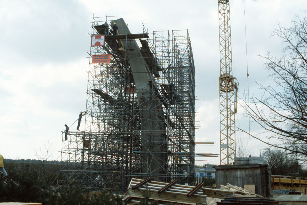 Berlin Airlift Memorial under construction