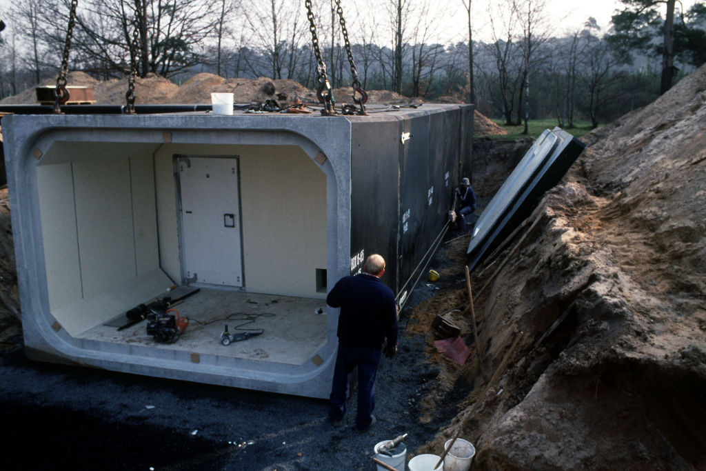 Bau eines Bunker auf der Rhein/Main Air Base