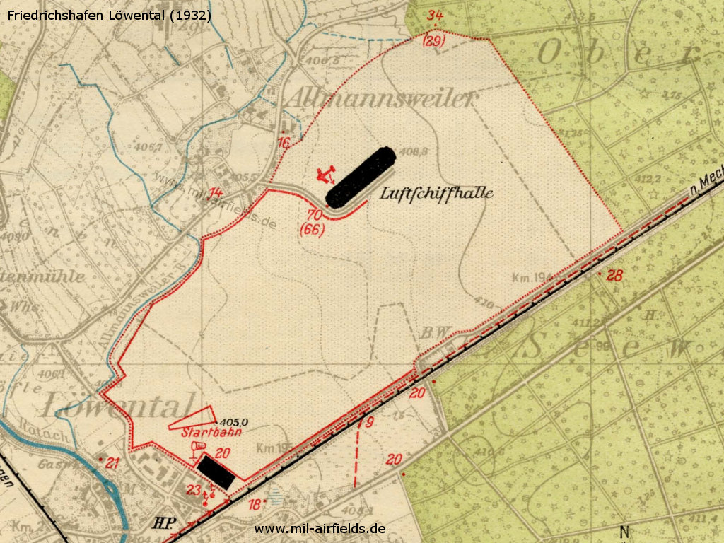 Airfield map 1932