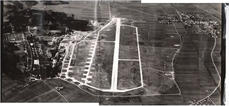 Aerial picture Furstenfeldbruck Air Base, 1947