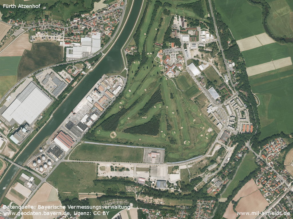 Former airfield on an aerial picture 2017