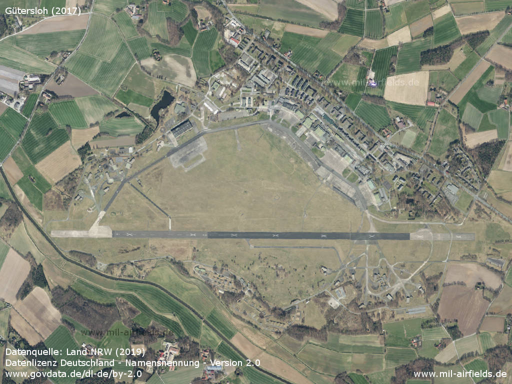 Aerial image Gütersloh Air Base, Germany 2017
