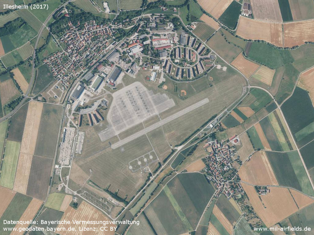 Aerial image Illesheim Airfield, 2017