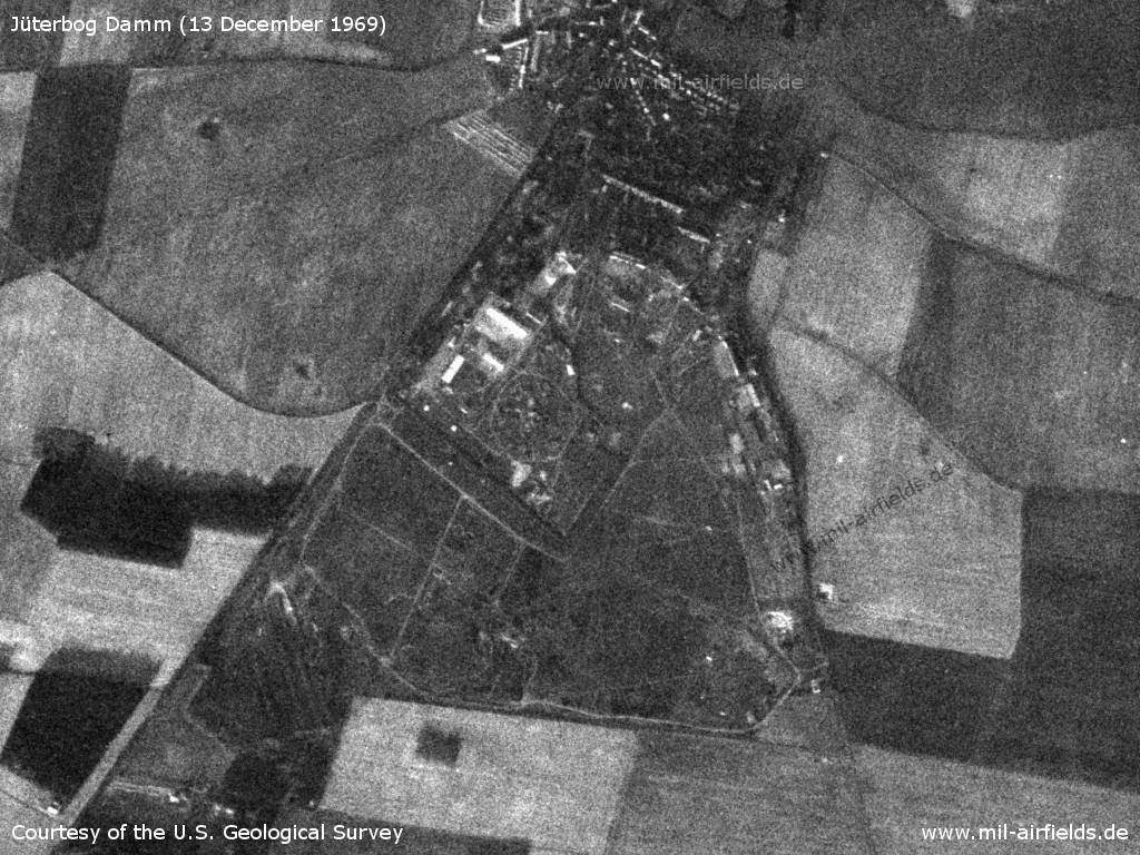 Jüterbog Damm Aerodrome, Germany, on a US satellite image 1969