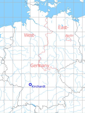 Map with location of Kirchardt Highway Strip, Germany