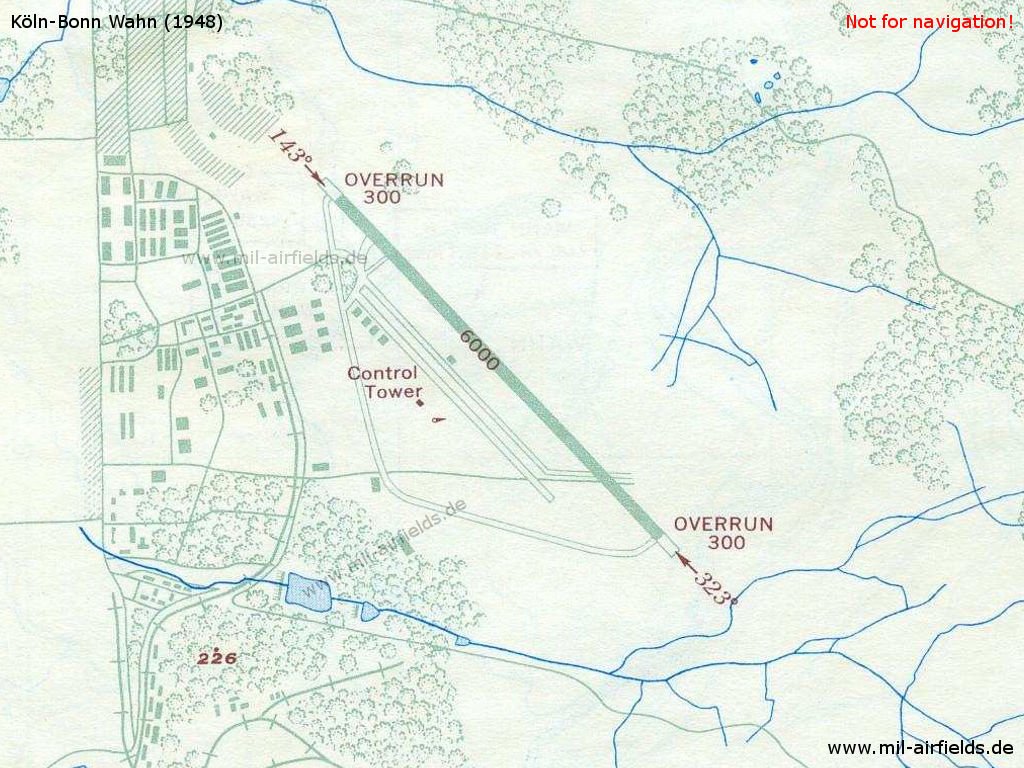 Map of RAF Station Wahn 1948
