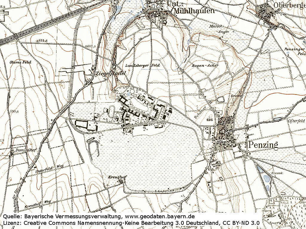 Map of Penzing Air Base 1959