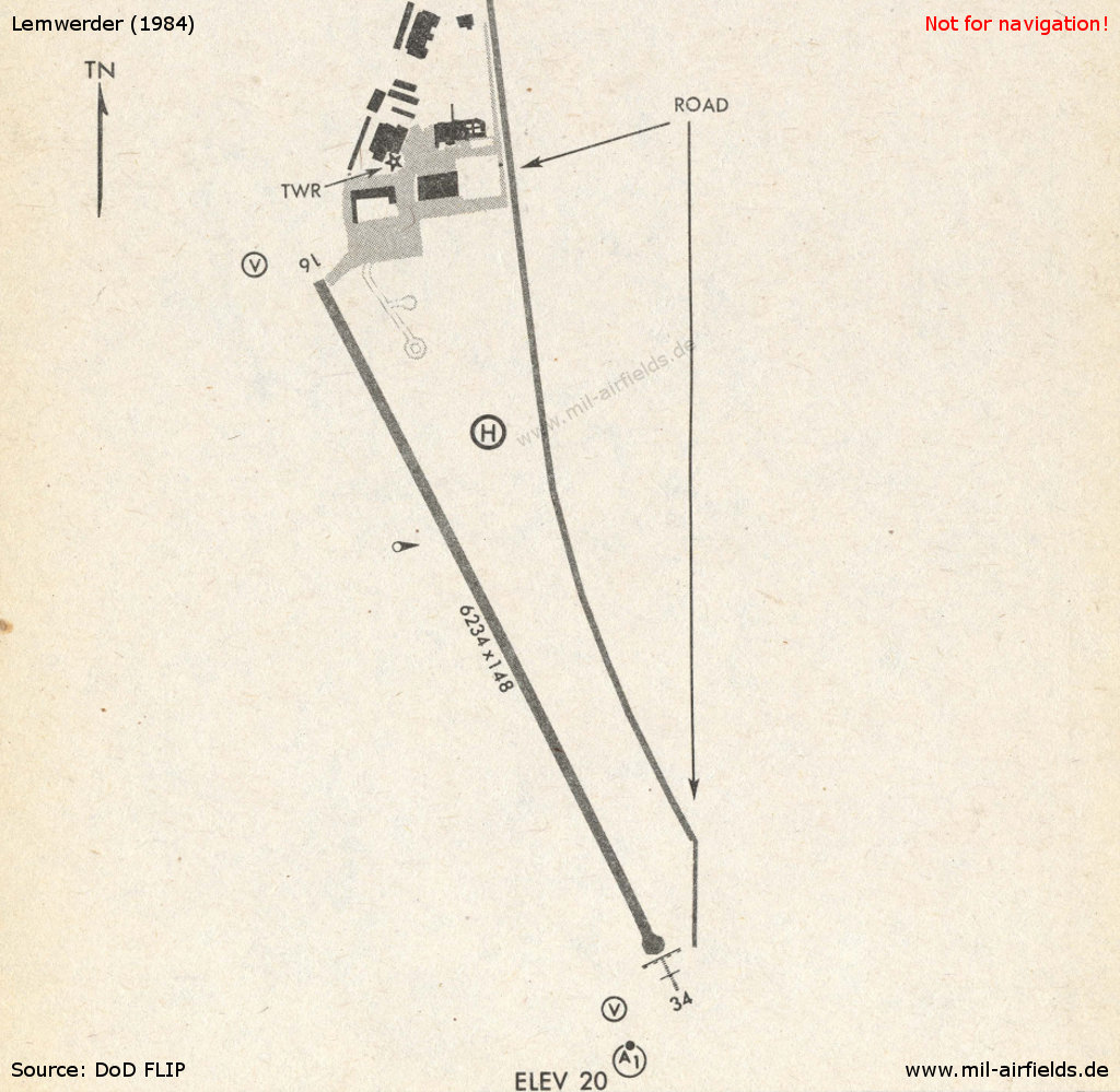 Karte Lemwerder 1984