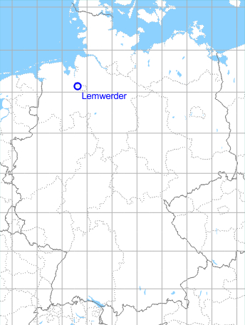 Karte mit Lage Flugplatz Lemwerder