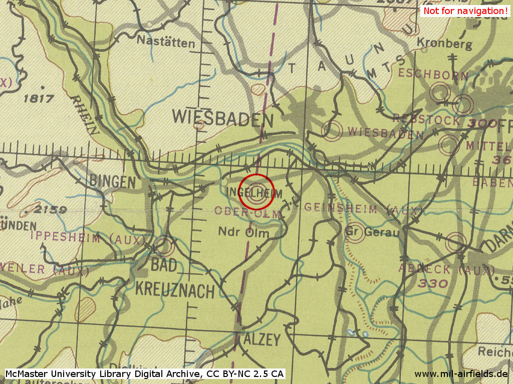 Mainz Finthen Airfield as Ober-Olm in World War II