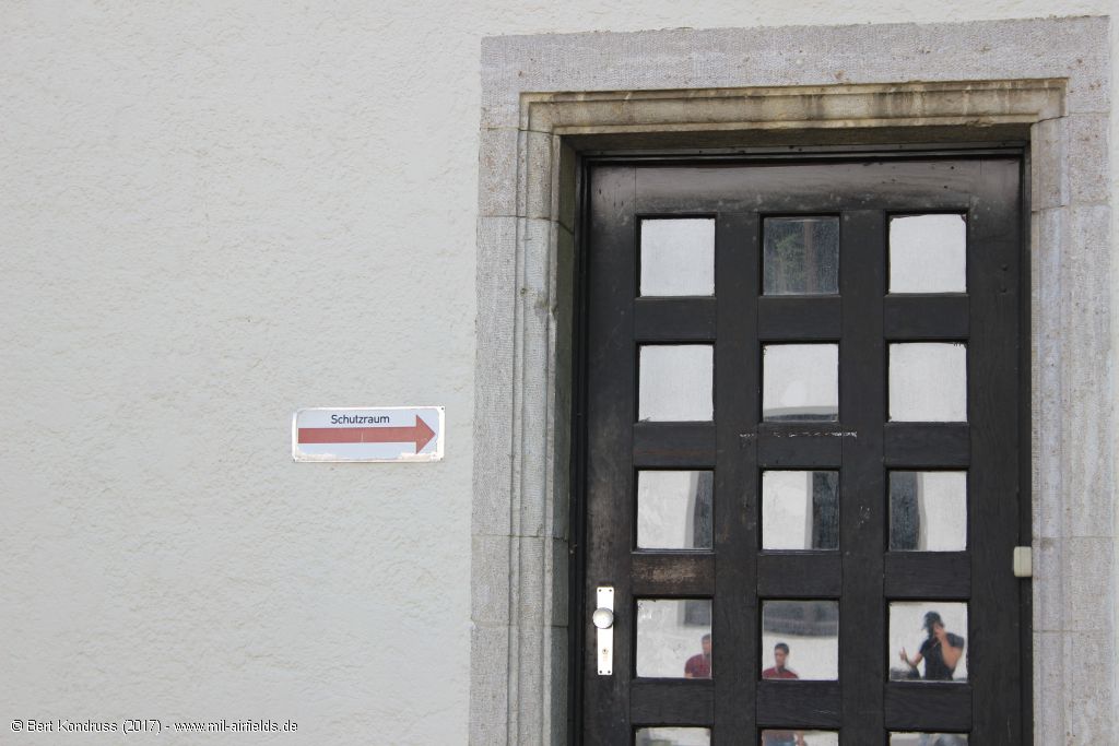 Door with sign 