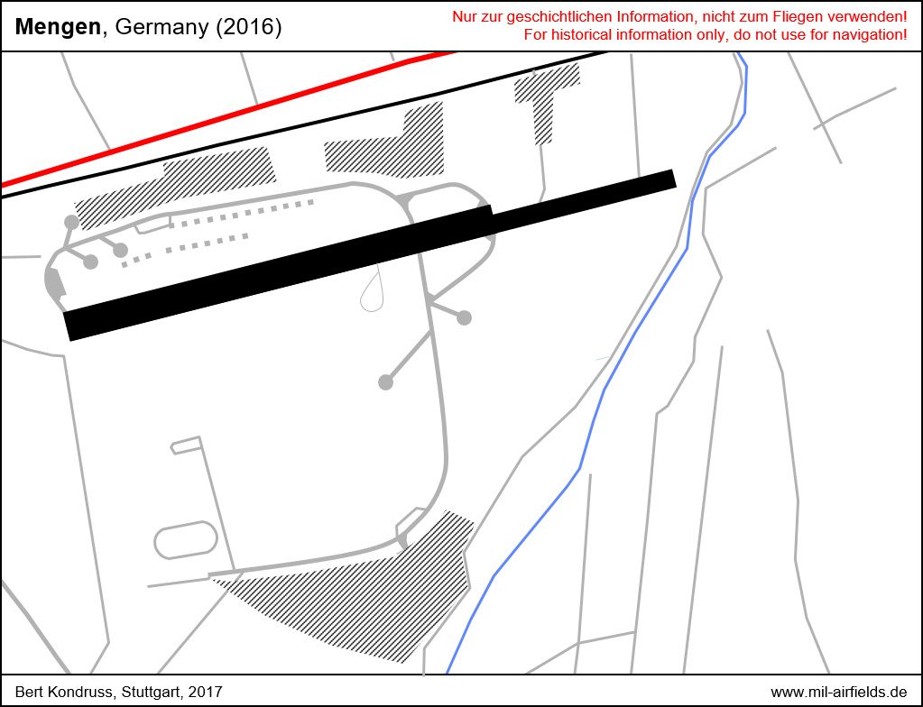 Map of Mengen airfield 2016