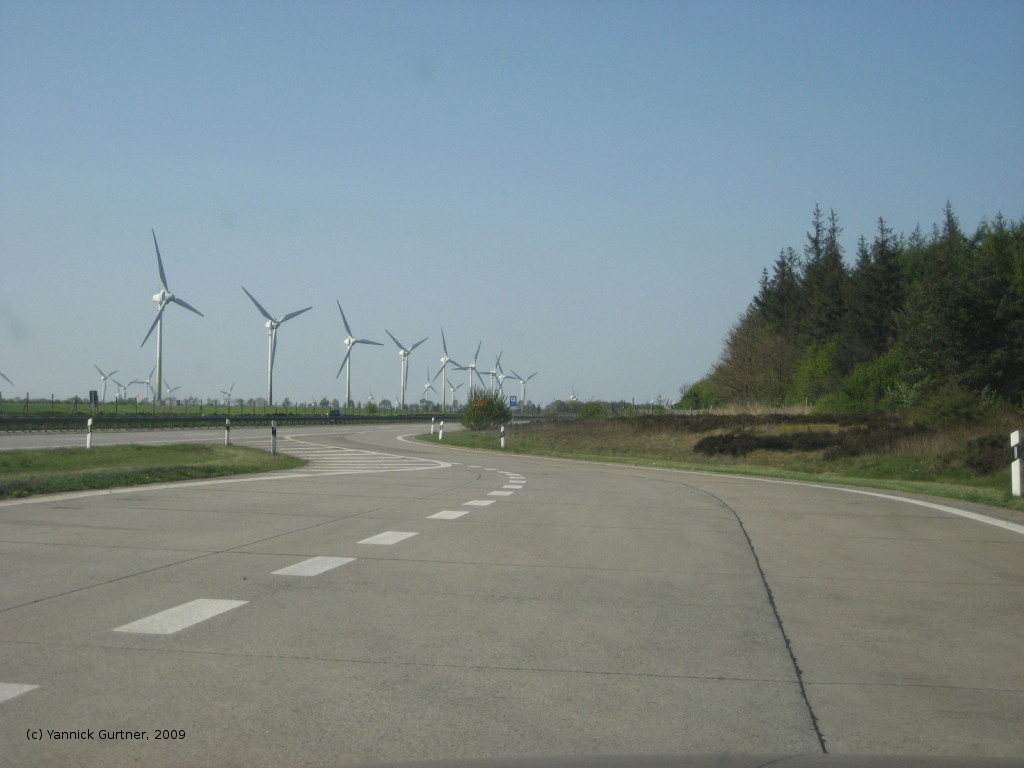 Motorway A 27, Nordholz / Neuenwalde highway strip