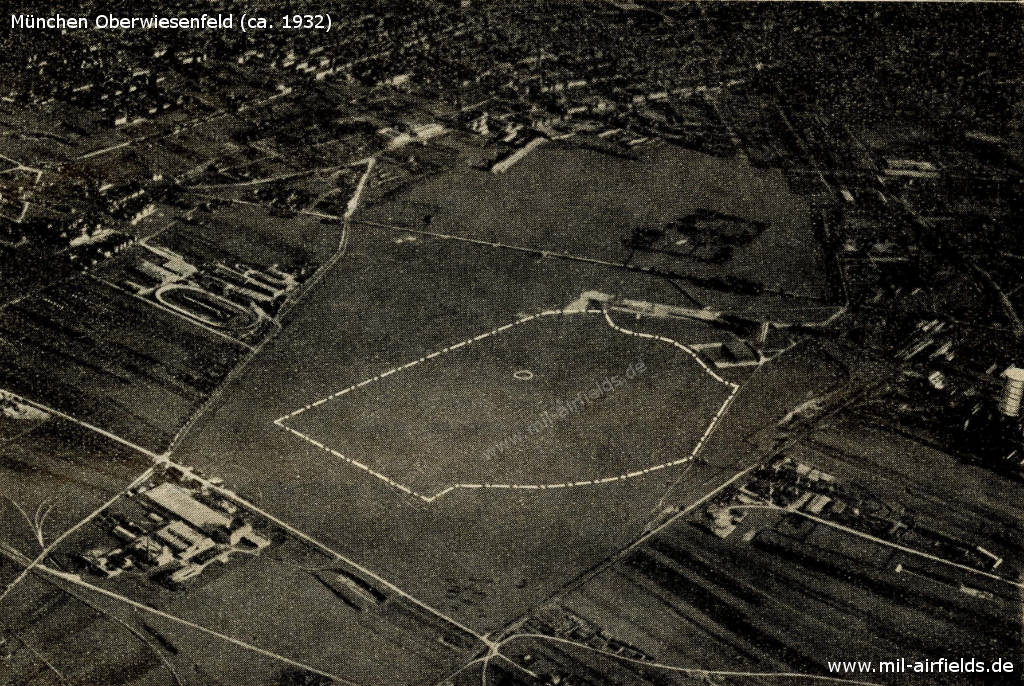 Aerial picture of Munich Oberwiesenfeld airfield 1932