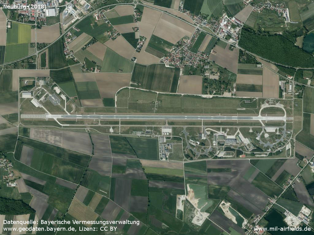 Aerial image Neuburg Air Base, Germany 2018
