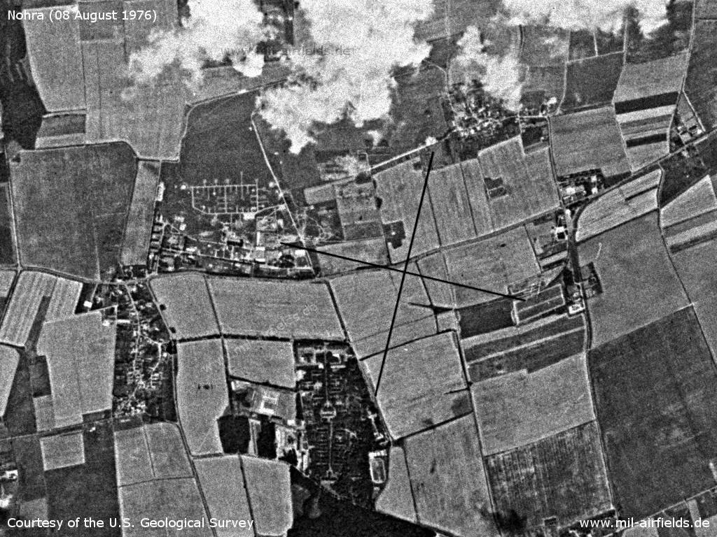 Satellite image Nohra Ulla, East Germany, 1976