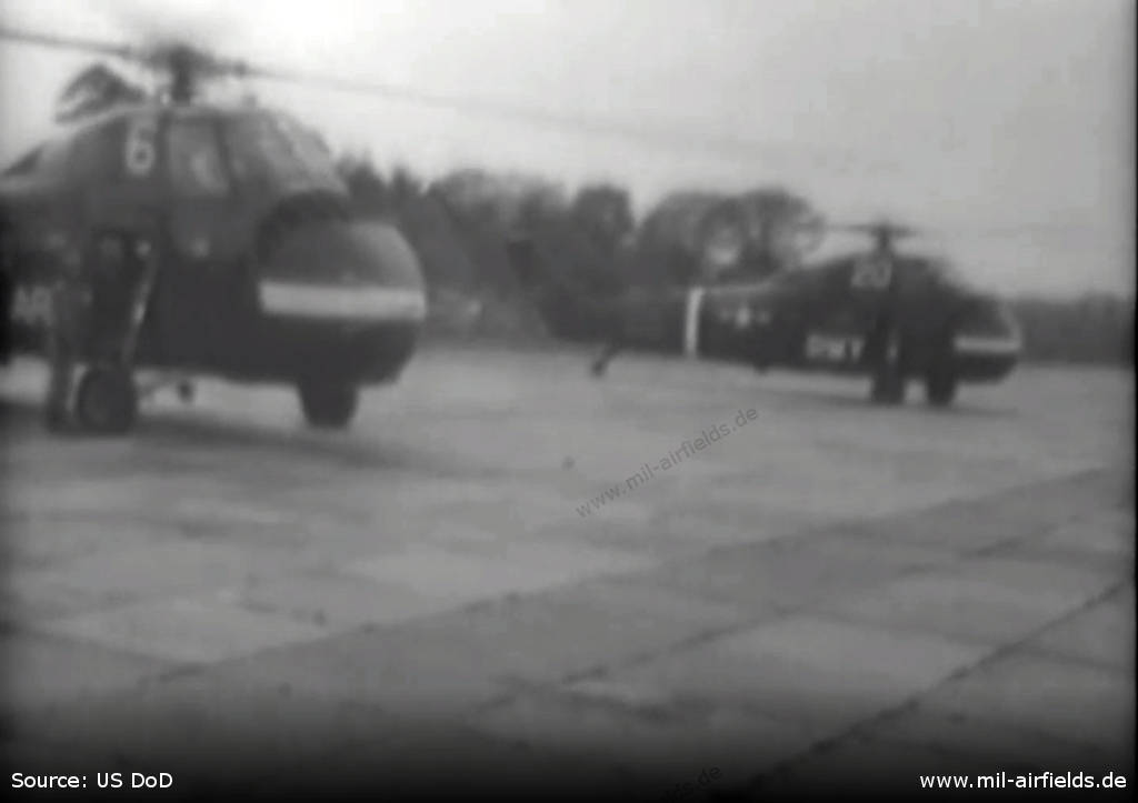 US helicopter at the Große Straße airfield