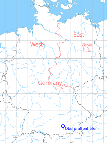 Karte mit Lage Flugplatz Oberpfaffenhofen