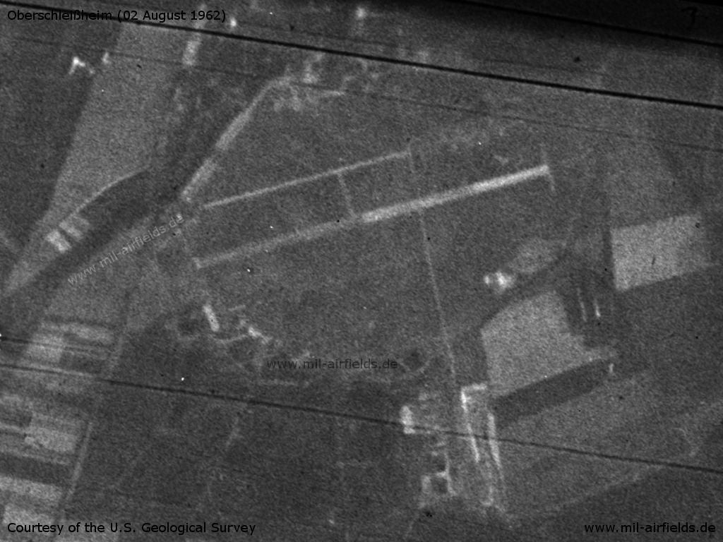 Oberschleissheim Airfield, Germany, on a US satellite image ...
