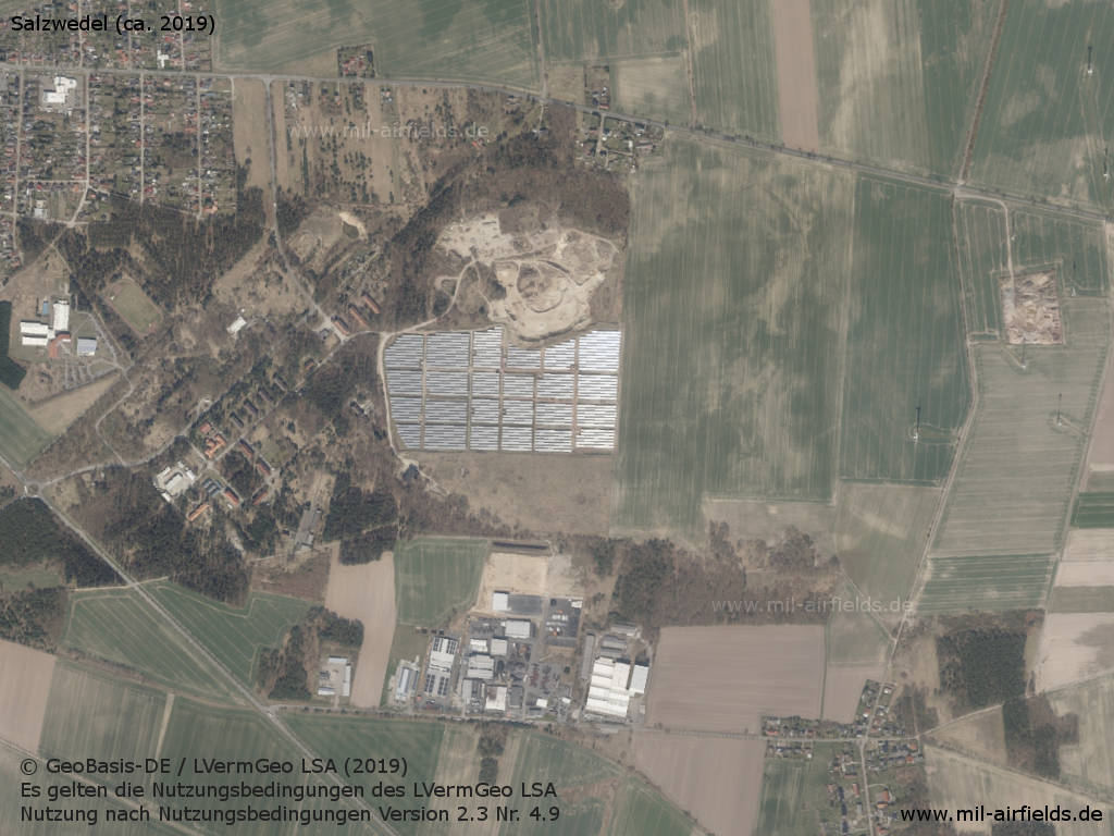 Aerial image Salzwedel aerodrome, 2019