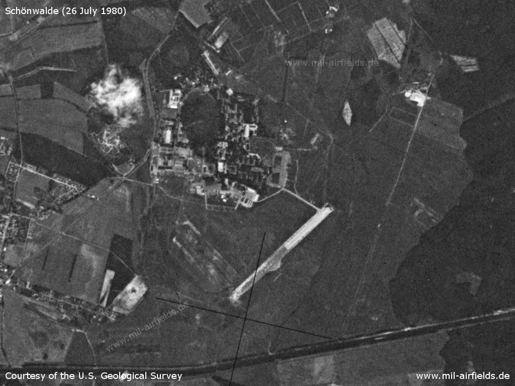 Schönwalde Red Army barracks and airfield on 26 July 1980