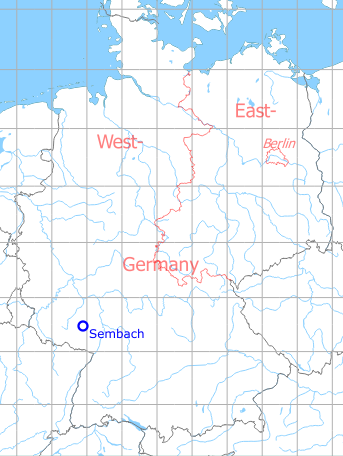 Karte mit Lage Flugplatz Sembach