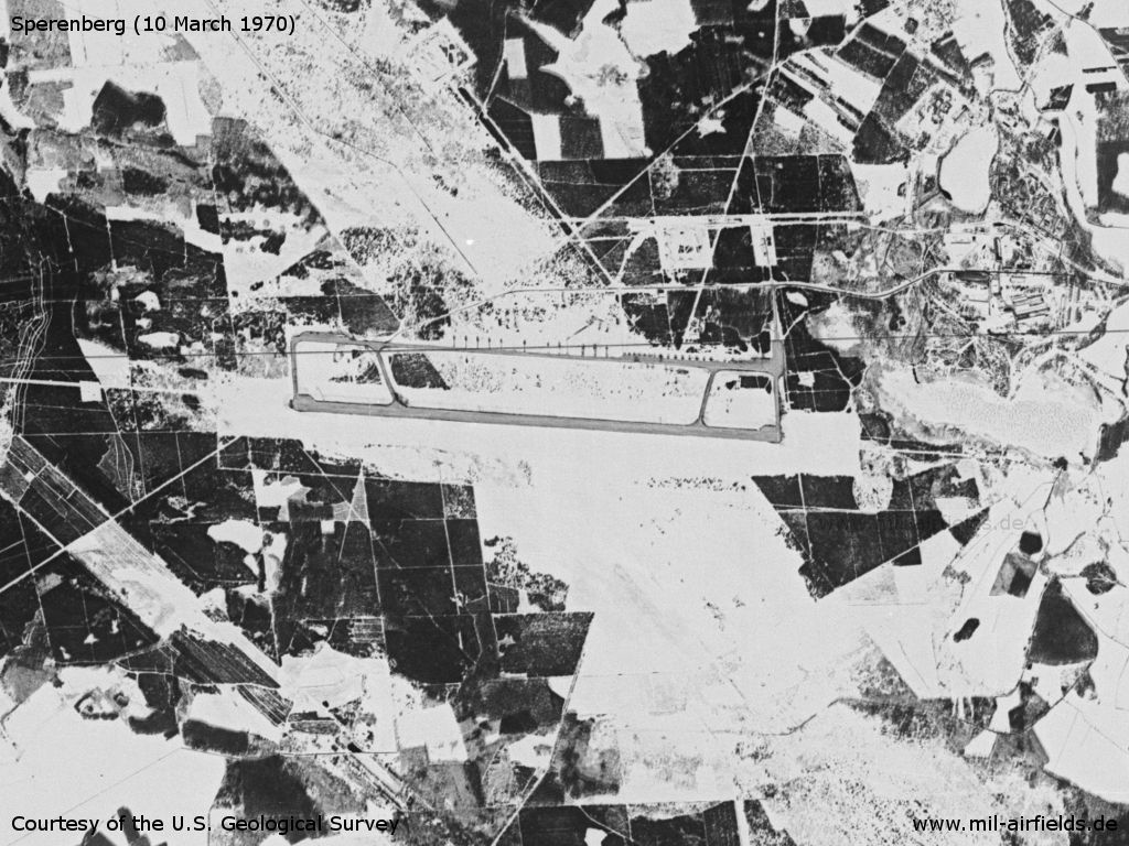 Flugplatz Sperenberg auf einem Satellitenbild 1970