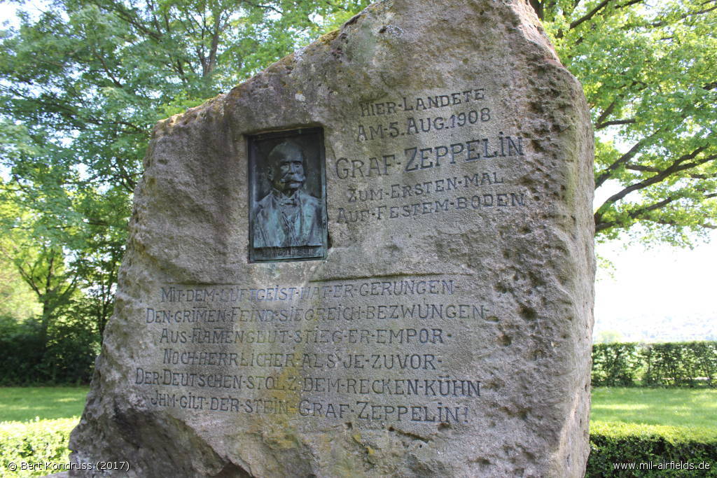Zeppelin-Stein Vorderseite