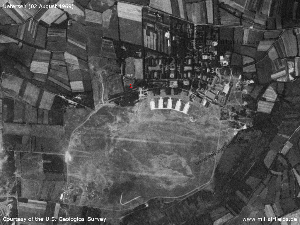 Uetersen Airfield, Germany, on a US satellite image 1969
