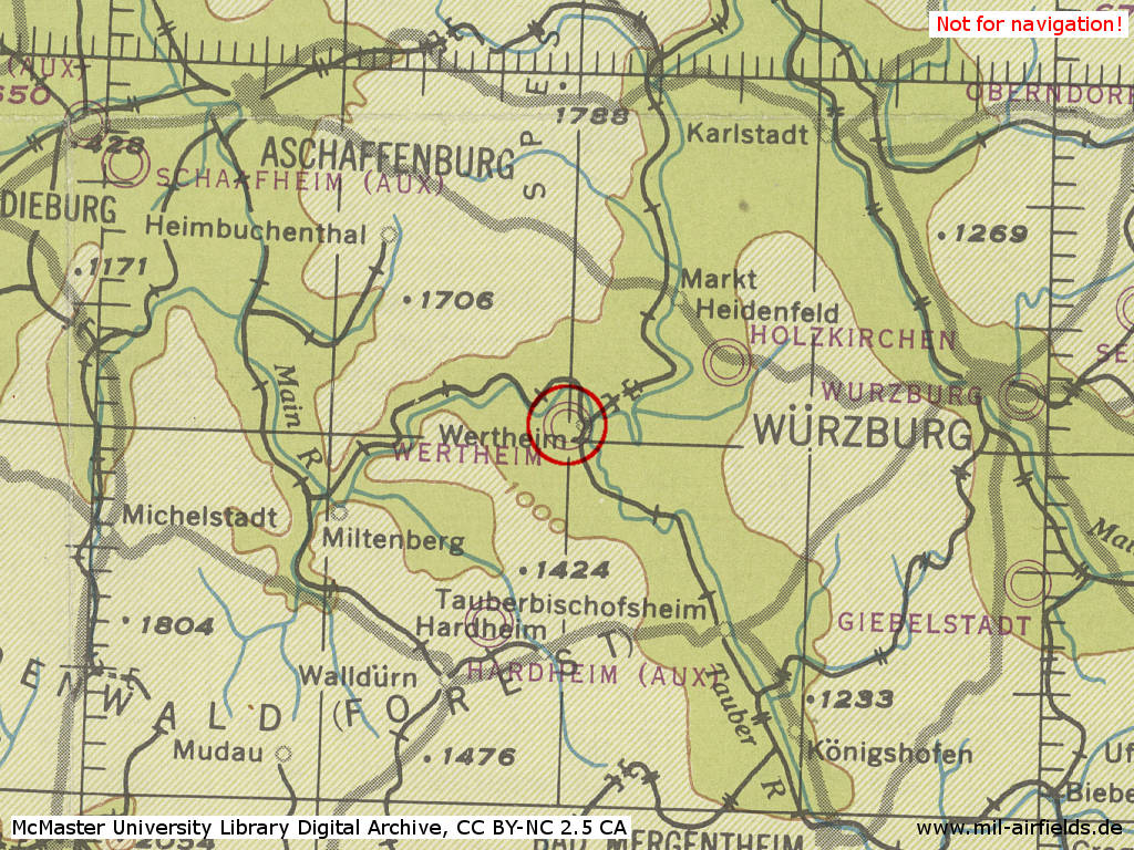 Wertheim air base in World War II