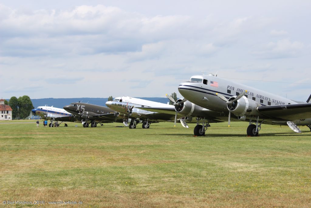 Aircraft C-47 Dakota / Skytrain at Wiesbaden Army Airfield, Germany