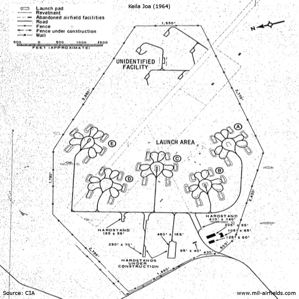 Map of Keila Joa SA-5 Gammon missile site, Estonia