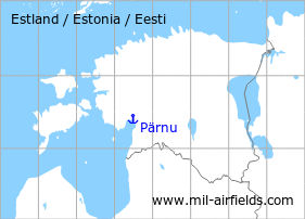 Karte mit Lage Wasserflugplatz Pärnu