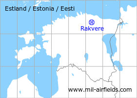 Map with location of Rakvere Heliport