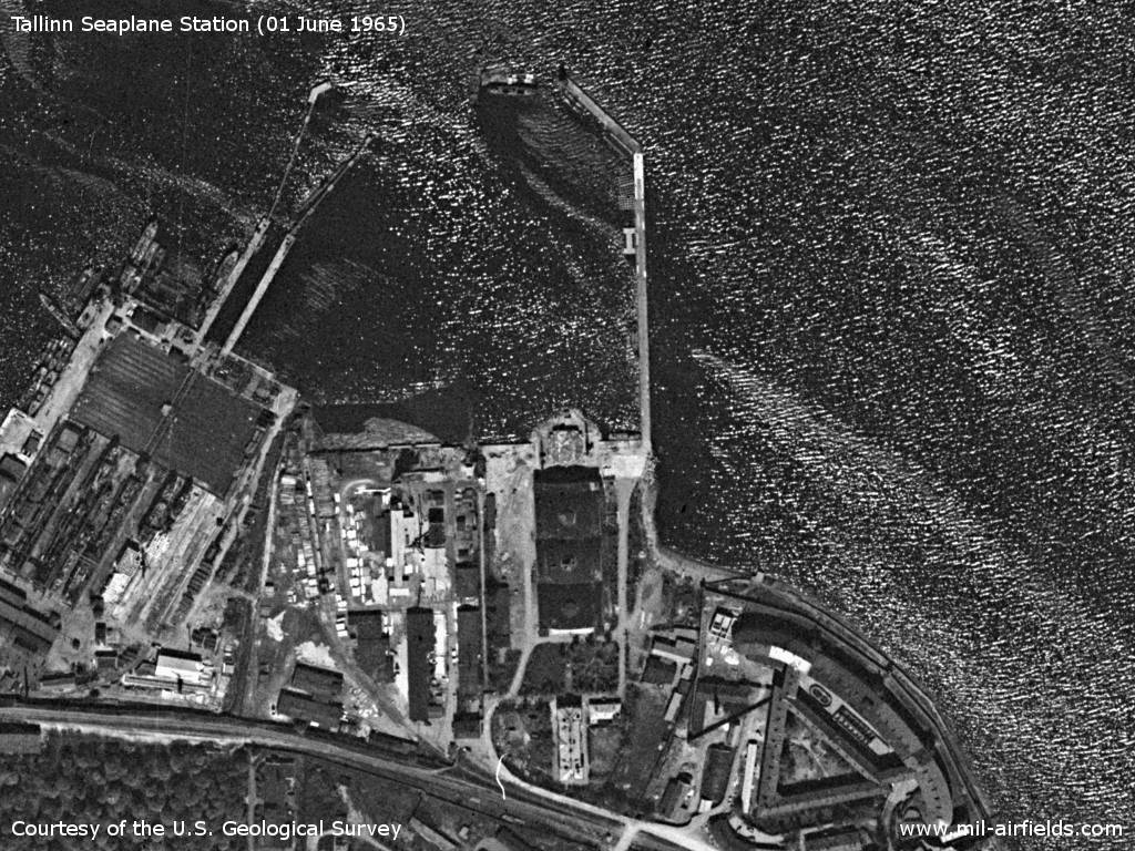 Satellite image of Tallinn seaplane harbour (Lennusadam) 1965