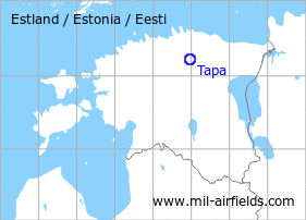 Karte mit Lage Flugplatz Tapa