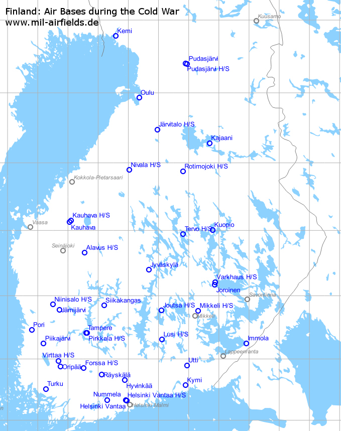 Finland: Air Bases and Military Airfields - Military Airfield Directory