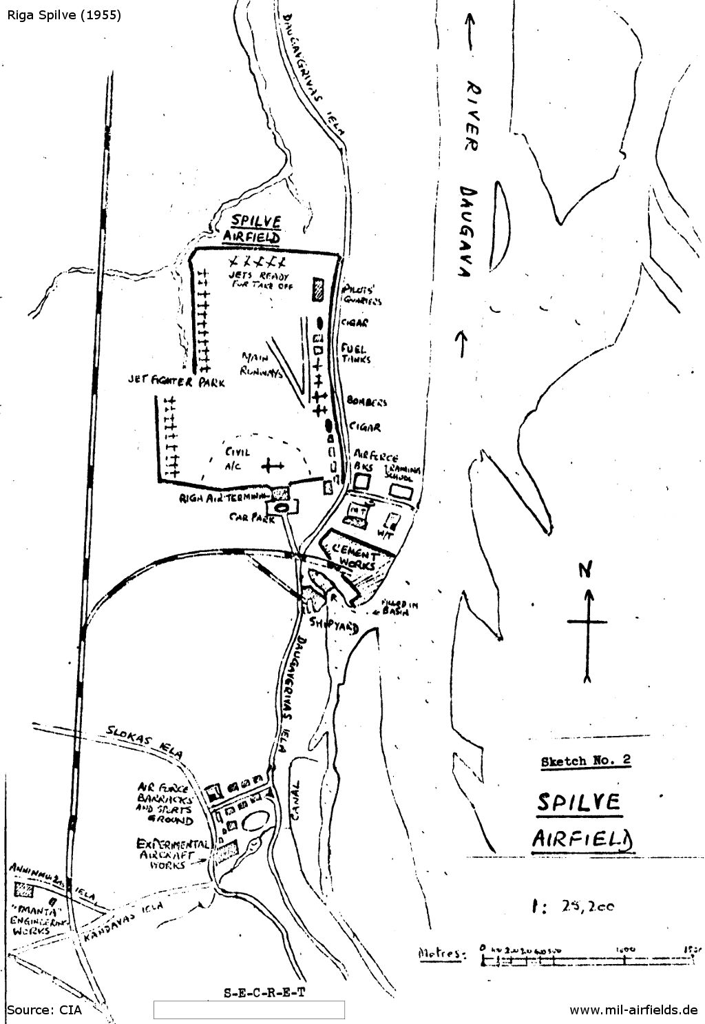 Riga Spilve airfield in 1955
